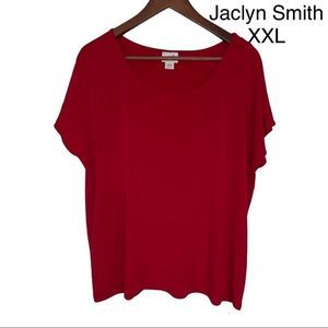 Jaclyn Smith Red Shirt Size XXL